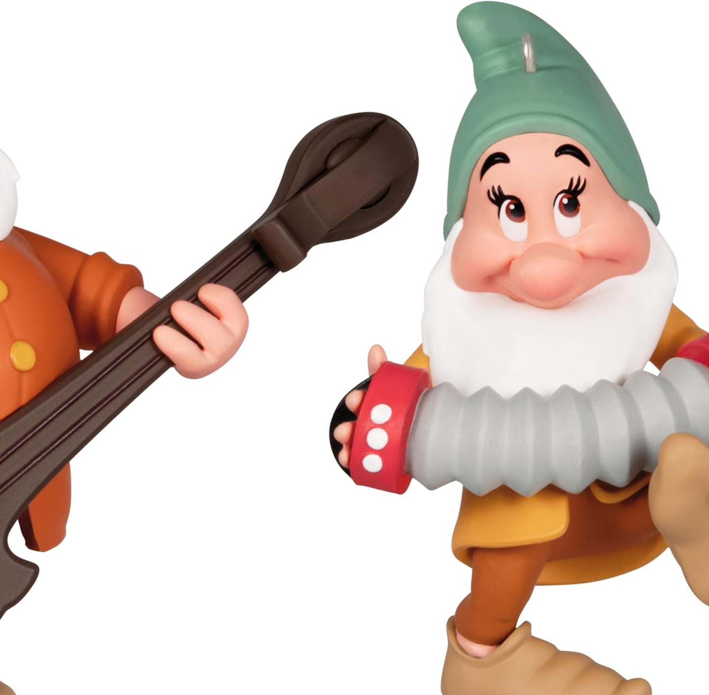 Adornos de Navidad de Recuerdo de Hallmark Disney Princesas de Disney 2024, Blancanieves y los Siete Enanitos Tímido y Sabiondo, Juego de 2