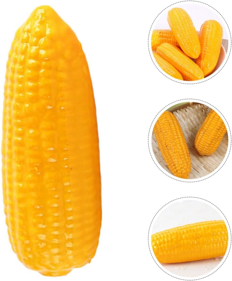 TOYMYTOY Vegetable Model Corn Food Sample Vegetable Decoration Vegetable Object Figurine Samples Toy Props DIY Decoration Model Set of 6