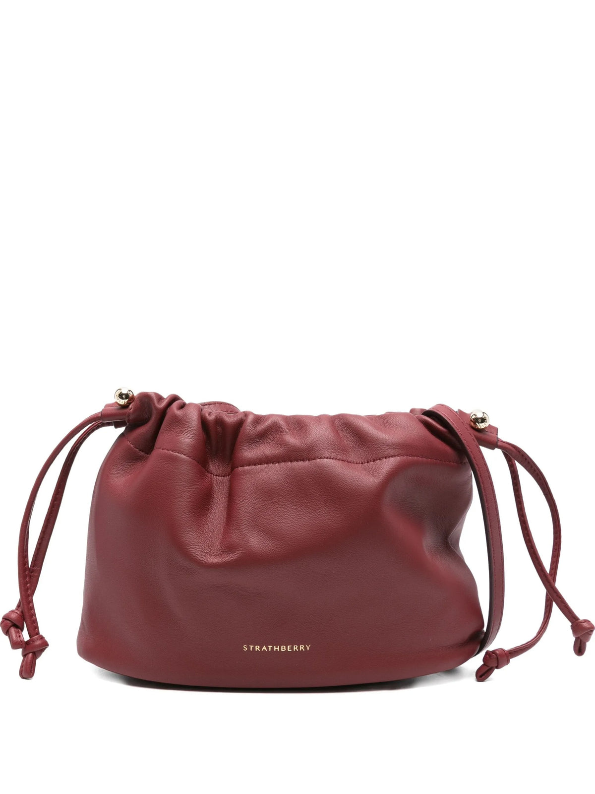 Strathberry ストラスベリーシャーロットドローストリングソフトナッパオックスブラッド - Image 7