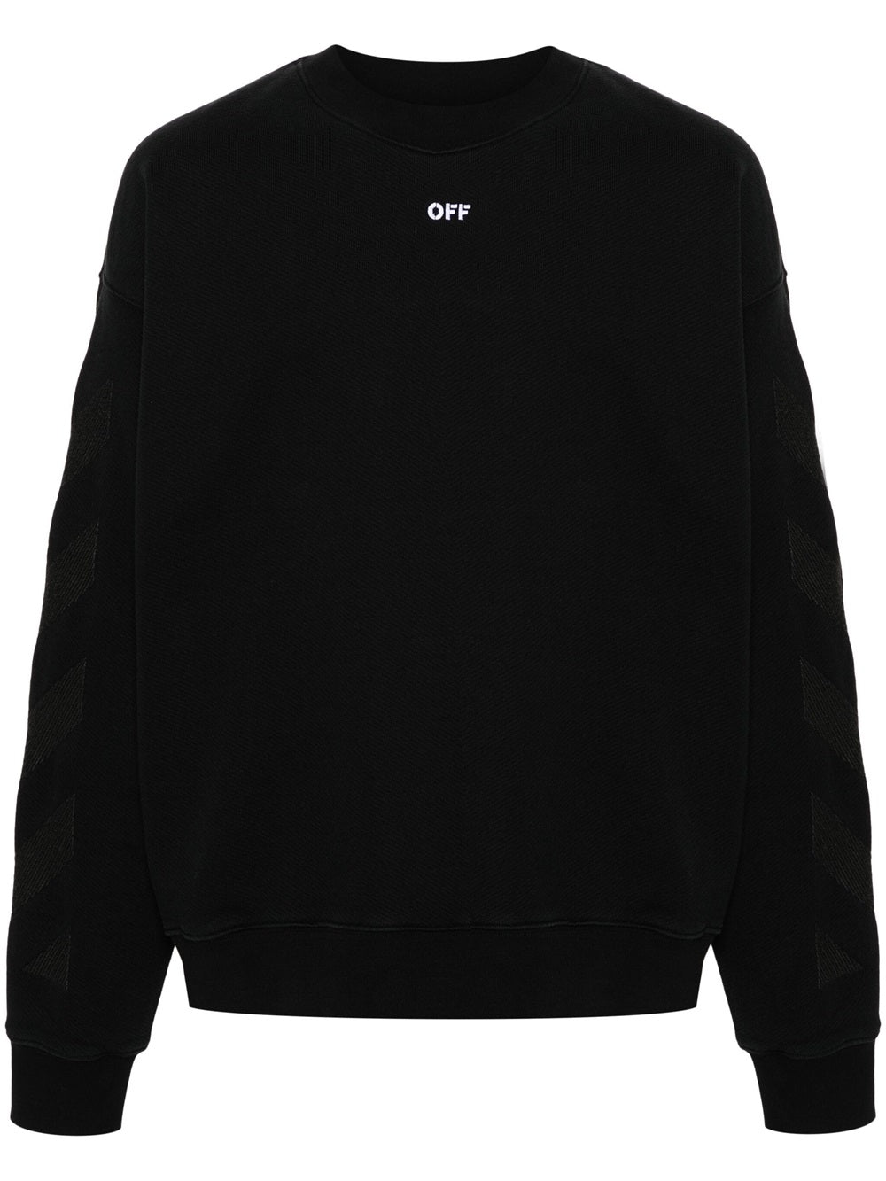 Off Off White Diagonal Striped Sweatshirt - Image 7