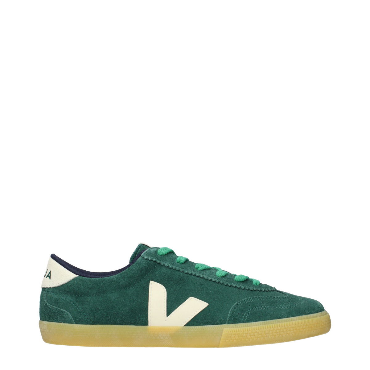 Veja Veja スニーカー メンズ スエード グリーン/ライト ベージュ - Image 7