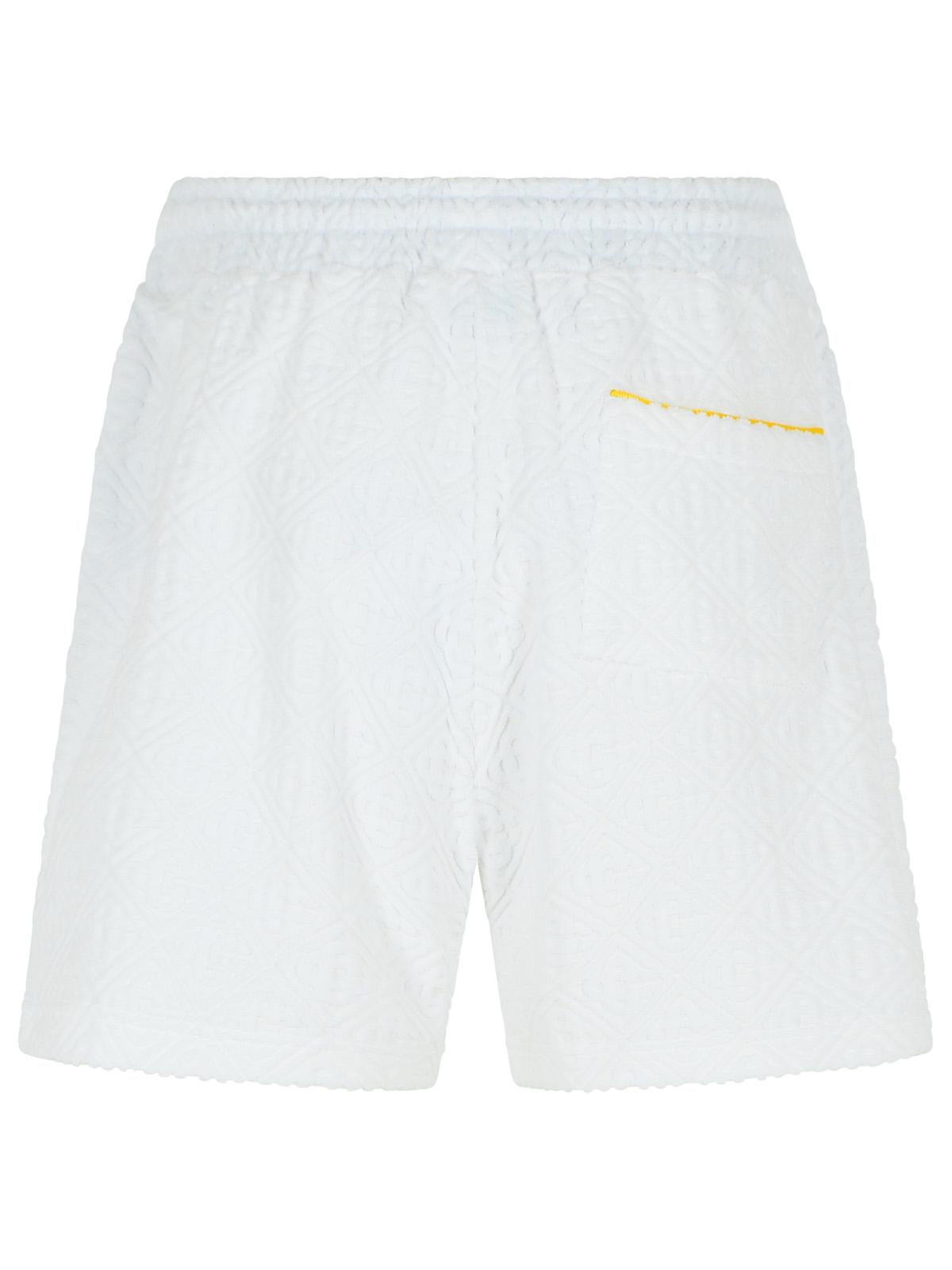 Casablanca Casablanca Jacquard Cotton Blend Terry Shortsと白いモノグラム - Image 7