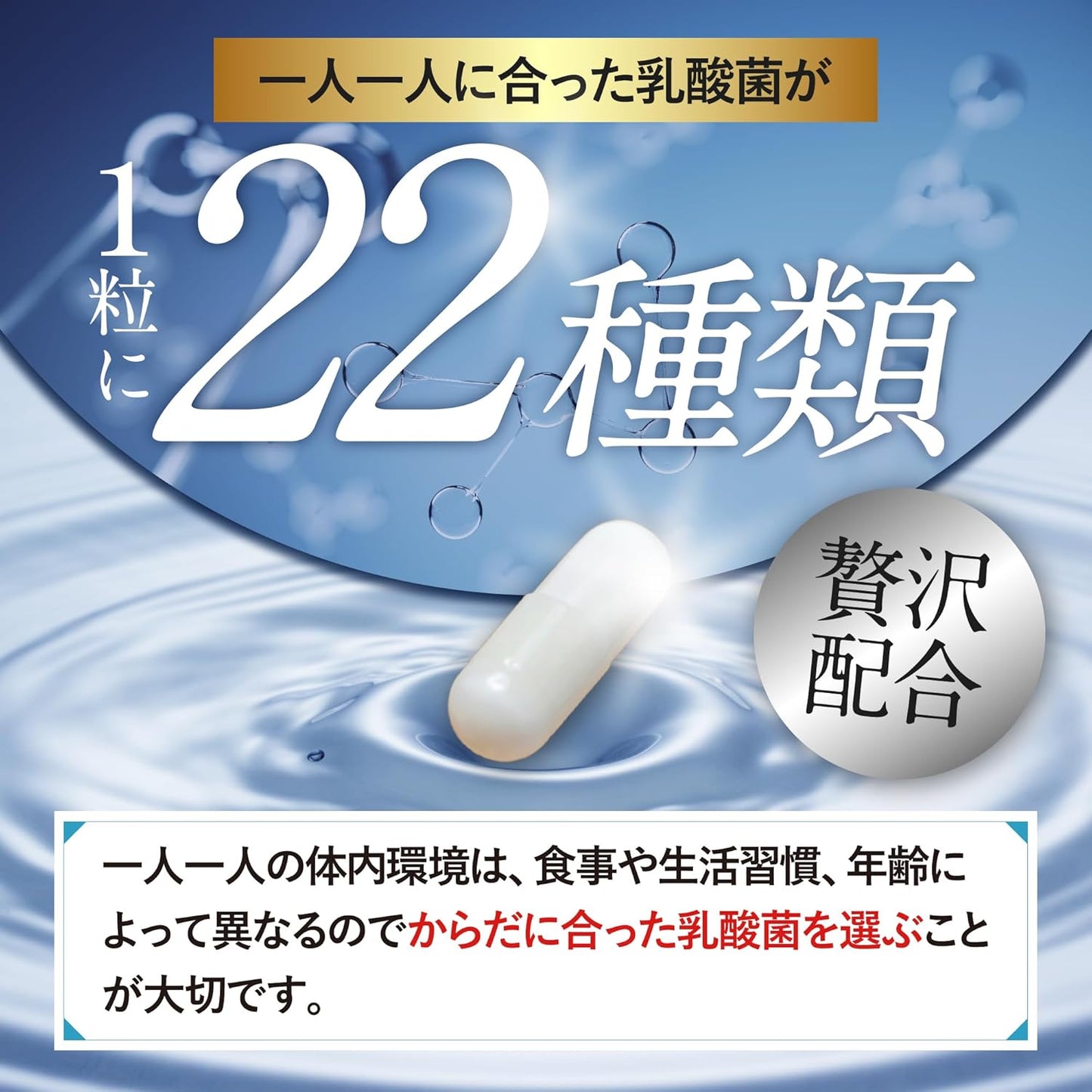 Living Lactic Acid Bacteria, 10 Trillion Pieces, 22 Types, Biolac (30 Day Supply/30 Capsules), Bifidobacteria, Good Bacteria, Spores, Butyric Acid Bacteria, Phecalis Bacteria, Inulin, Oligosaccharide