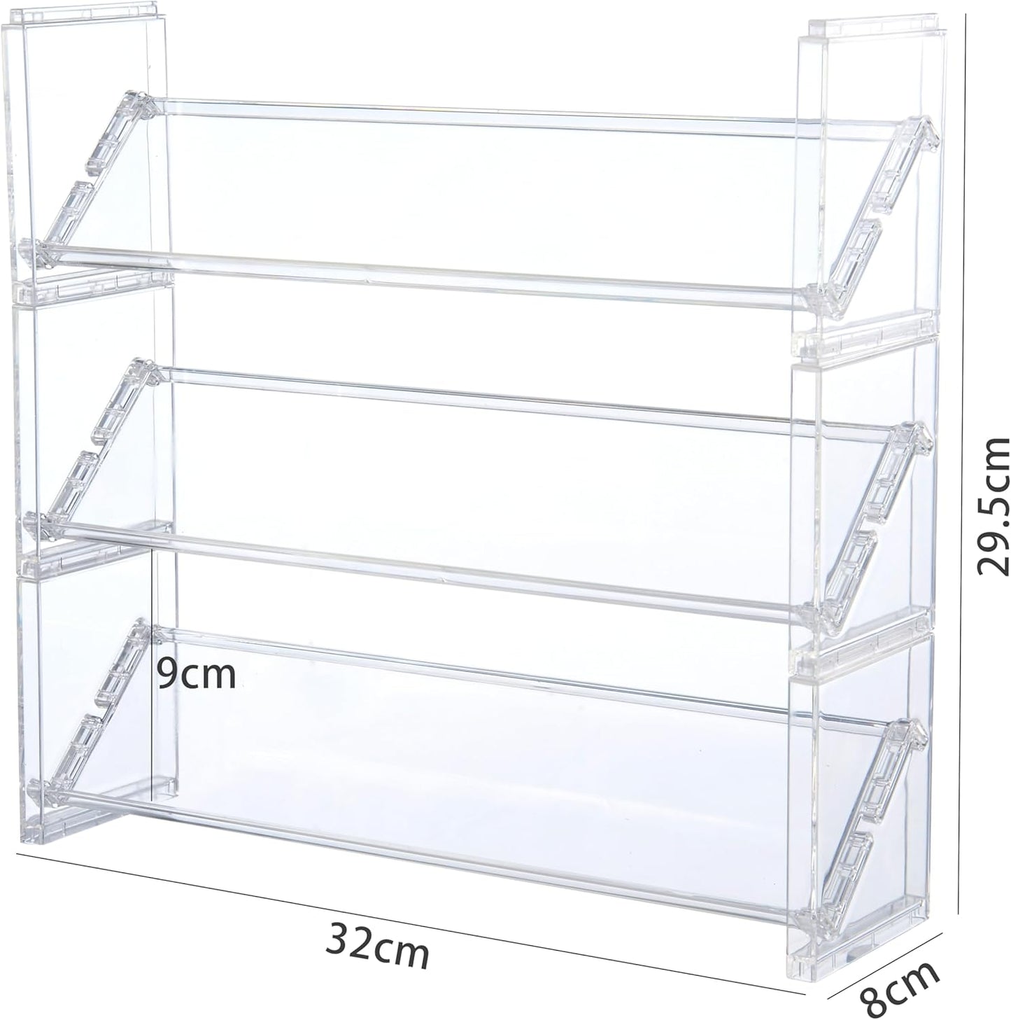 OTYTY Acrylic Can Badge Case, Batch Storage, Storage Rack, Display Shelf, Clear (2.2 inches (57 mm), 2.6 inches (65 mm), 3.0 inches (75 mm), 3.3 inches (85 mm), Large Capacity, Display, Viewing,