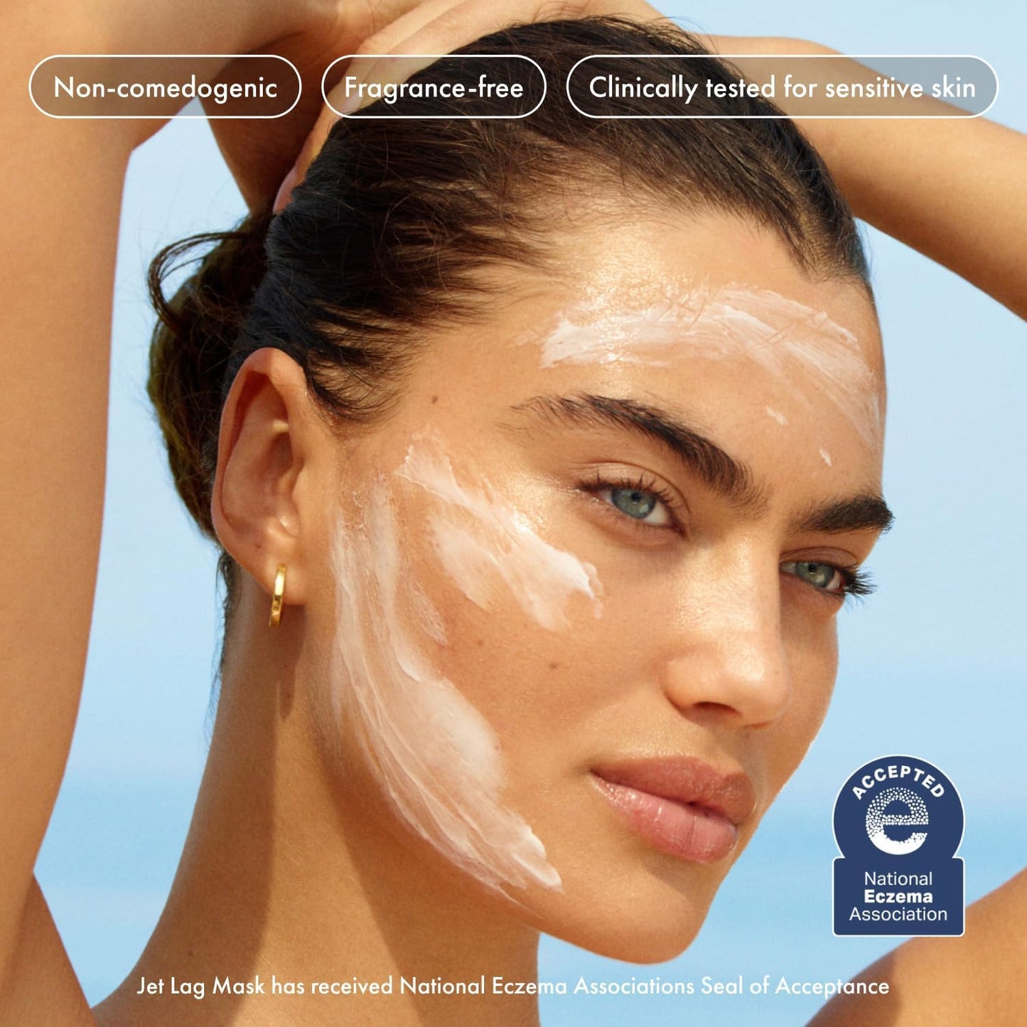 Summer Fridays Hydration Trio - Máscara de jet lag tamaño viaje + bálsamo labial de tamaño completo en chocolate caliente + malvavisco tostado, juego de cuidado de la piel para tez hidratada + labios