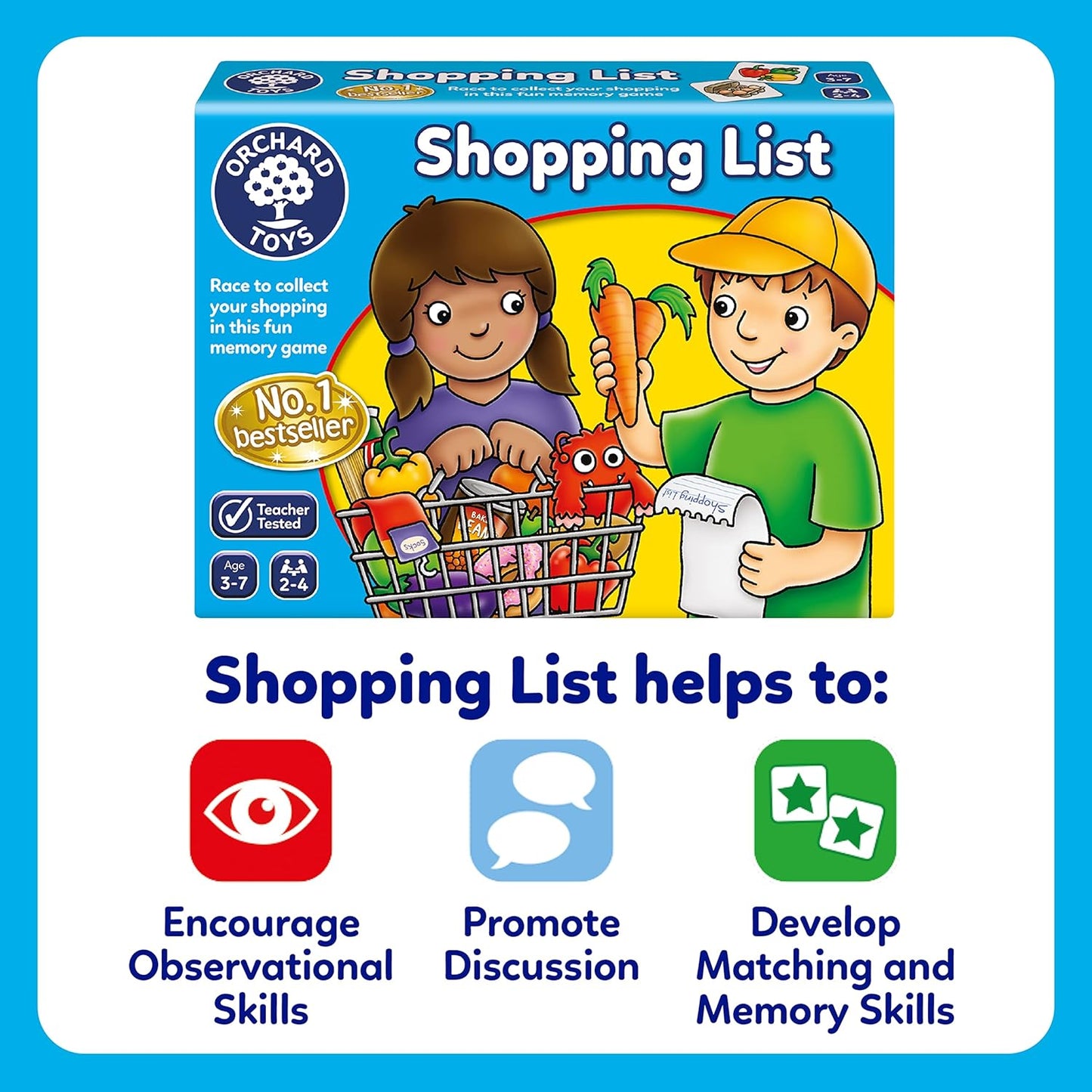 ORCHARD TOYS OCFL03 Shopping List for Ages 3 and Up