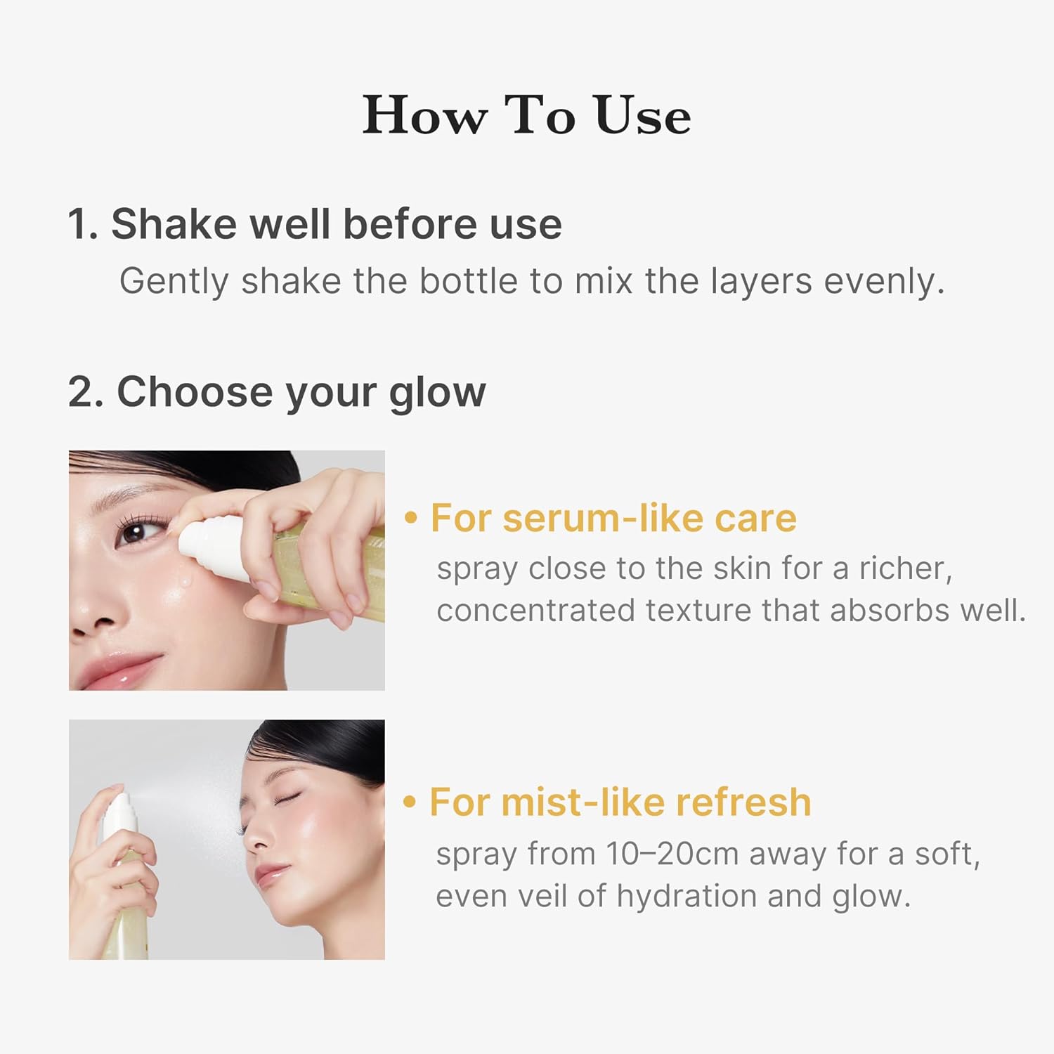 Medicube Vitamin Coric Acid Serum Mist, Spray Serum, Mist Lotion, Jelly Texture, Moisturizing Mist, Moisturizing Serum, Moisturizing Mist, Essence Mist, Dual-Layer, Lotion, Sensitive Skin, Dry Skin