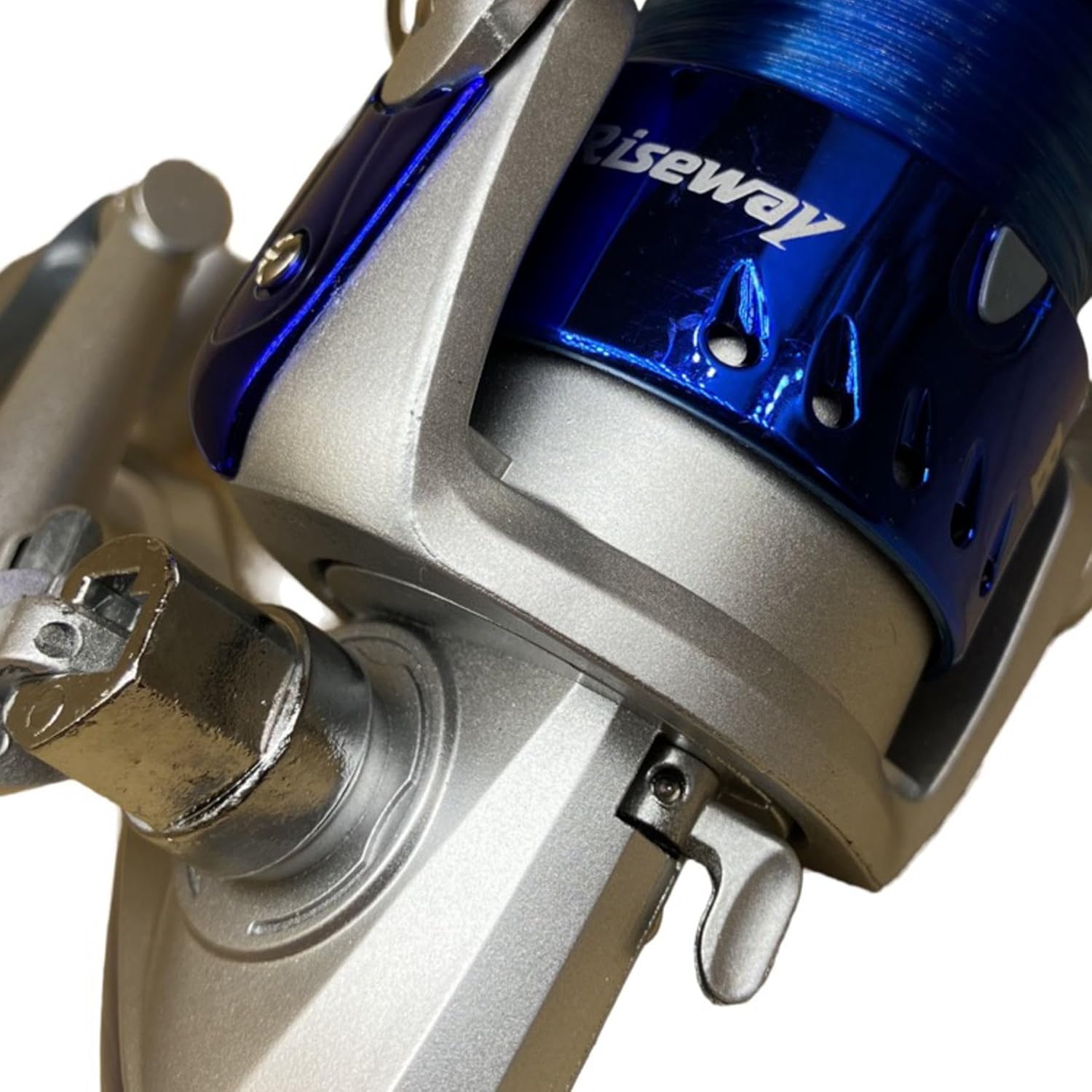 Riseway 3000 Basic Spin Reel with Thread, No. 4 - 110 m, Blue