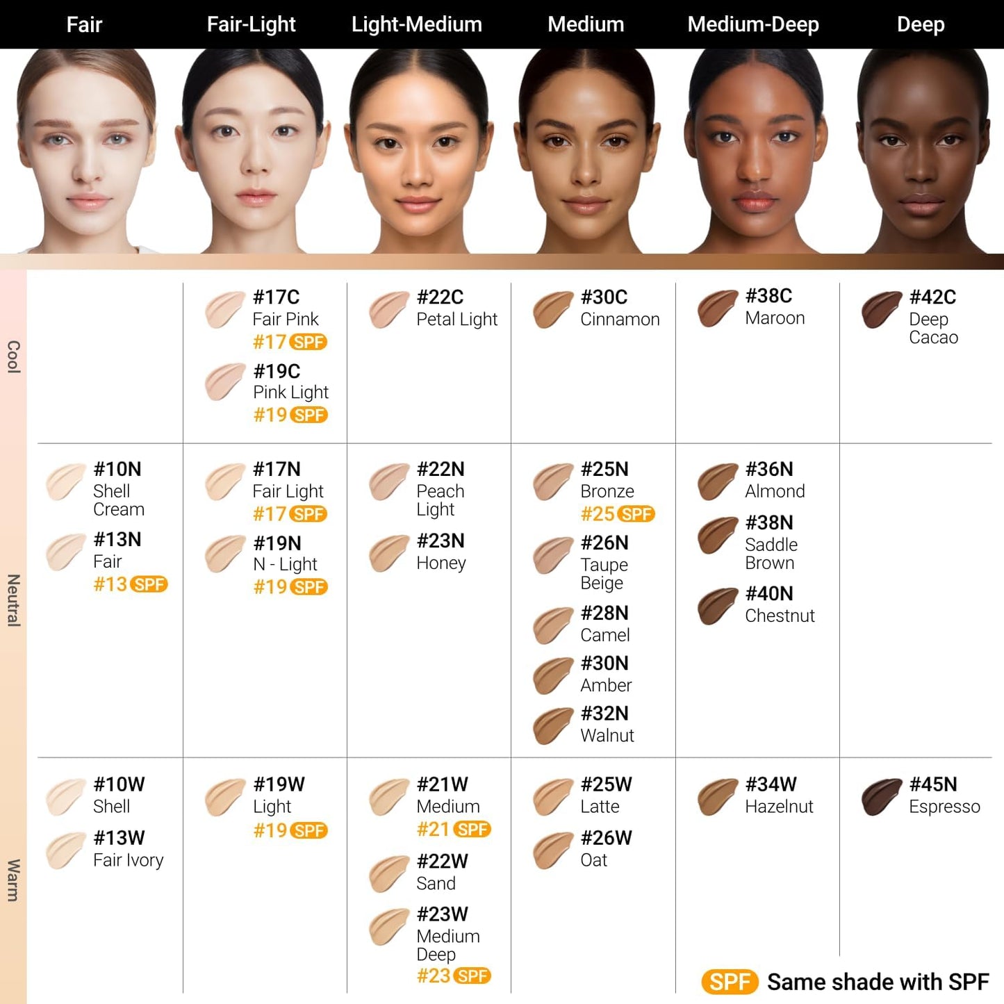 JUNG SAEM MOOL Japan Official Skin Nudor Cushion Refill Included SPF 50+/PA+++ (Light) [JUNGSAEMMOOL] (Cushion Foundation Makeup Base Makeup Korean Cosmetics)