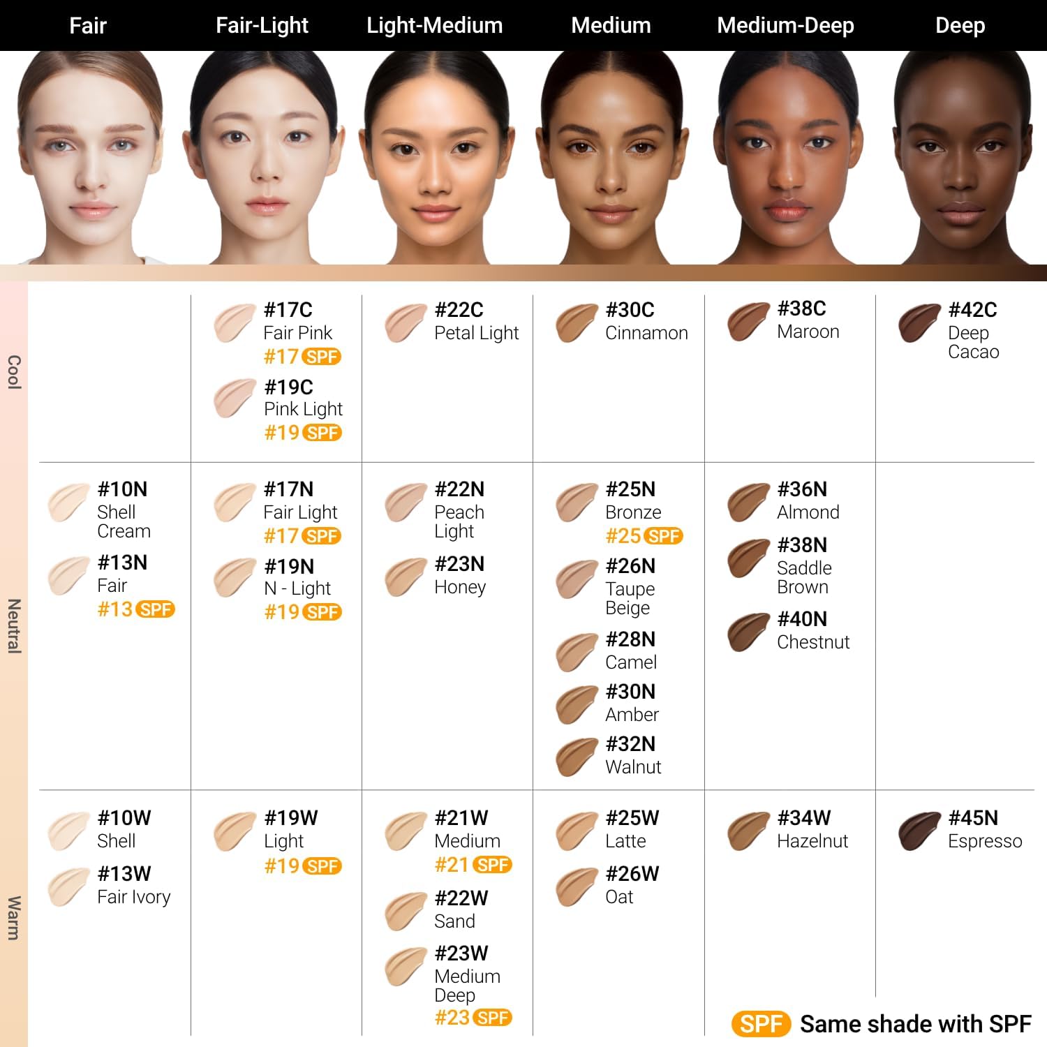 JUNG SAEM MOOL Japan Official Skin Nudor Cushion Refill Included SPF 50+/PA+++ (Light) [JUNGSAEMMOOL] (Cushion Foundation Makeup Base Makeup Korean Cosmetics)