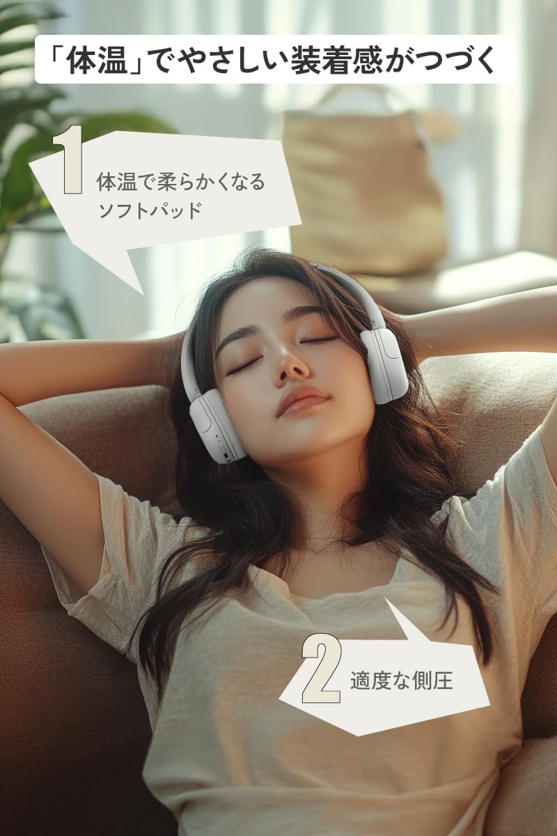 JVC Kenwood Victor HA-S60W-B Wireless Headphones Bluetooth Ver. 5.4 with Microphone Multipoint 50 Hours Playback 2WAY Wired Wireless Lightweight Compact Black
