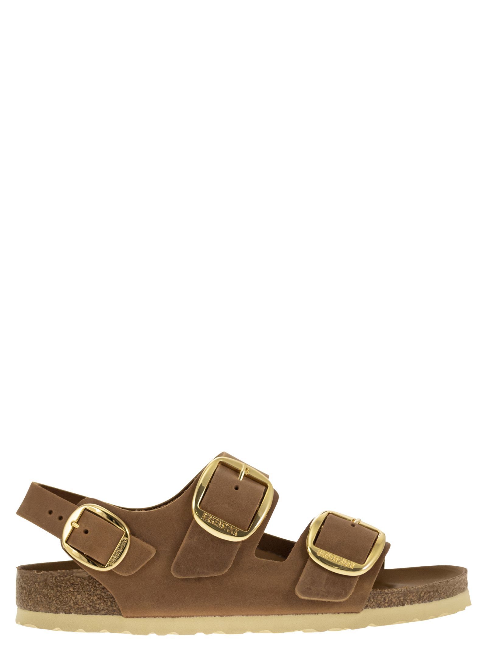 Birkenstock ビルケンシュトックミラノビッグバックルオイルレザーサンダル - Image 7
