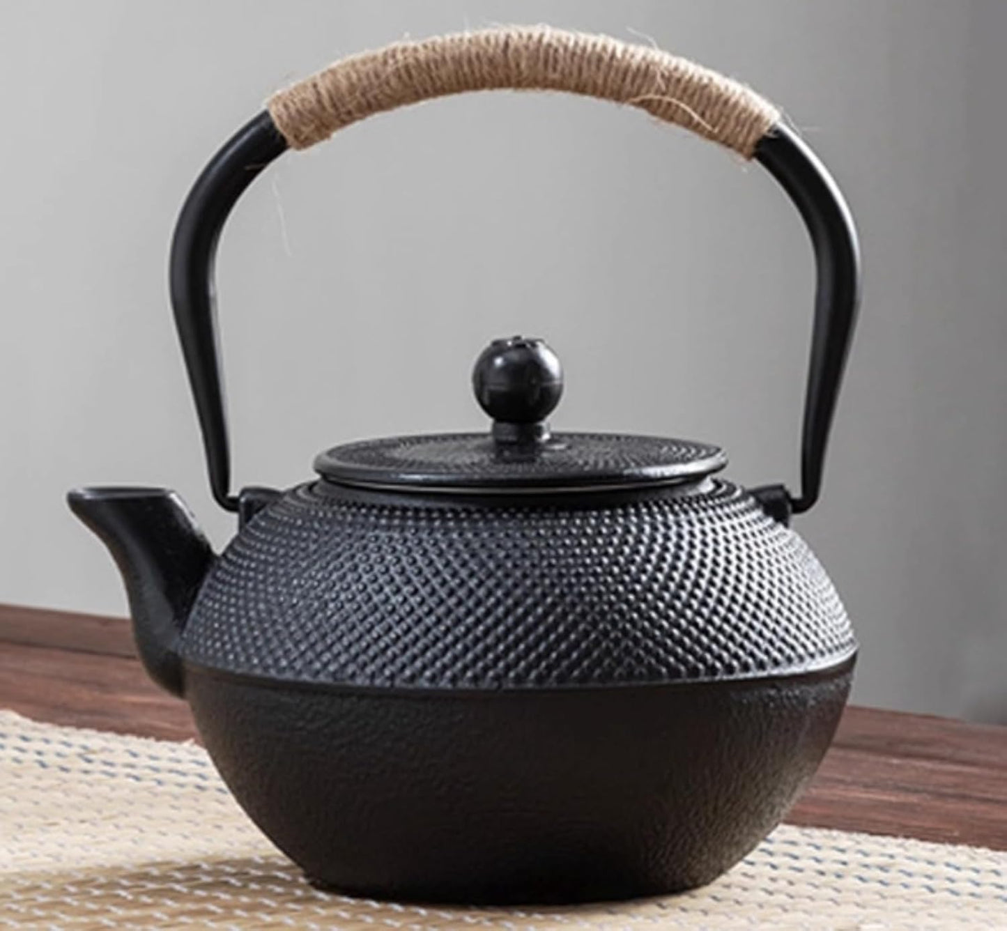 南部鉄器鉄瓶直火対応やかん鉄びん鉄器鋳物茶道道具鉄分補給伝統工芸品コンパクト急須ポット新築引っ越し母の日ギフトお祝い (1600ml,1)