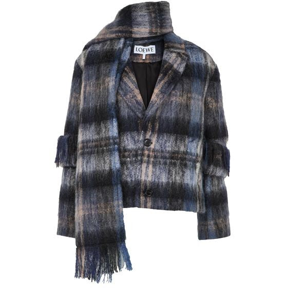 LOEWE Mohair and wool blend striped jacket - Image 7