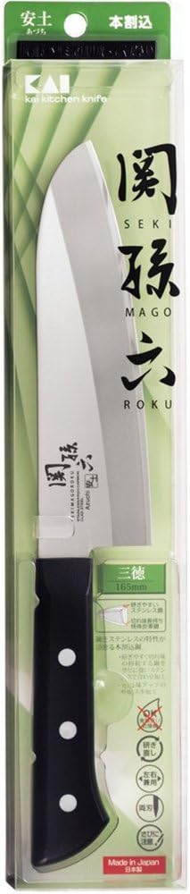 Kai Corporation AE5141 Santoku Knife, Santoku Knife, Sanroku Seki 6.5 inches (165 mm)