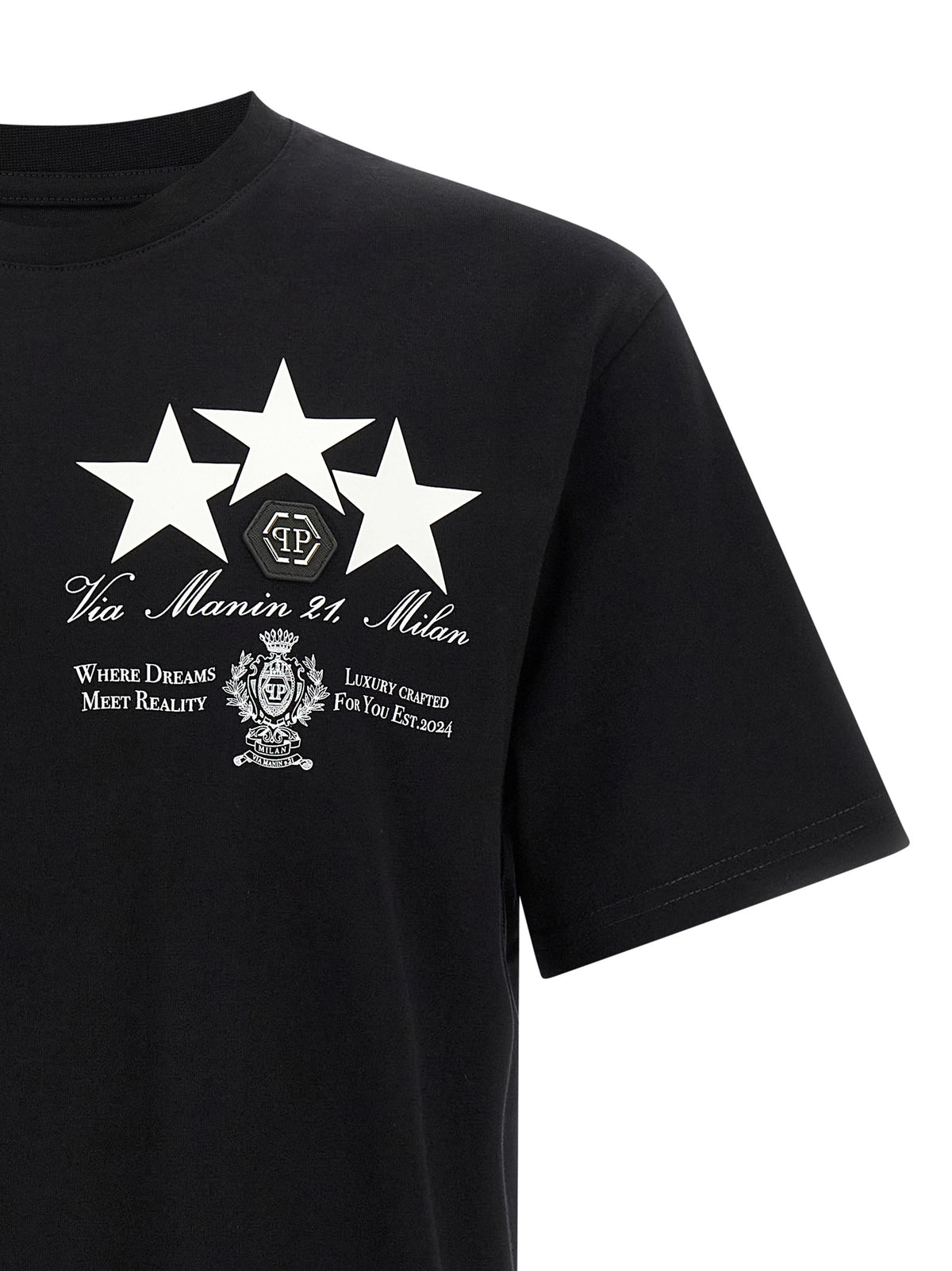 Philipp Philipp PleinプリントとパッチTシャツ - Image 7