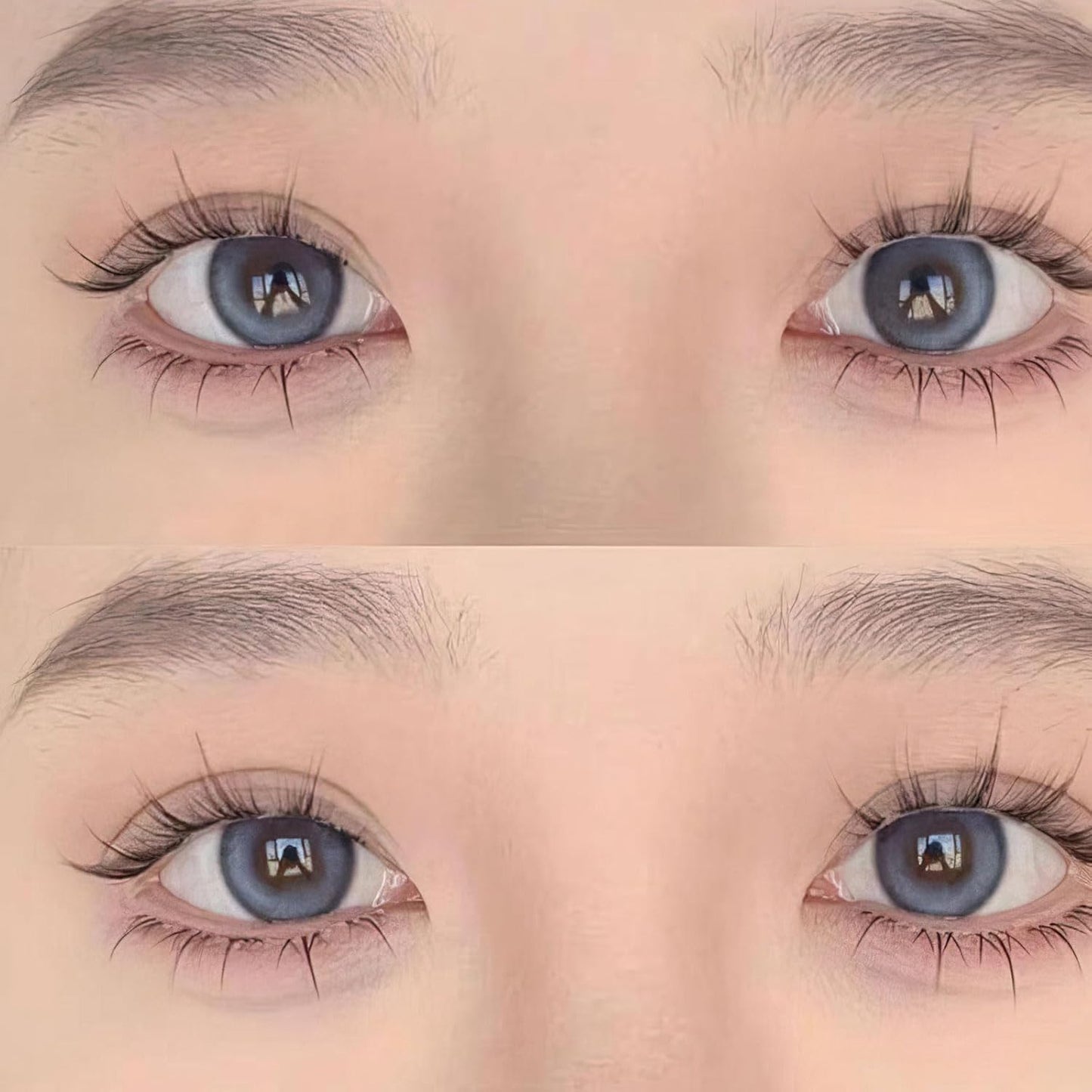 Pokumil False Eyelashes, Lower Eyelashes, Partial Eyelashes, False Eyelashes, Large Capacity, No Glue Required, For Parts, Bunch, Transparent Axis, Small Flames Under Eyelashes, Cosplay Makeup,