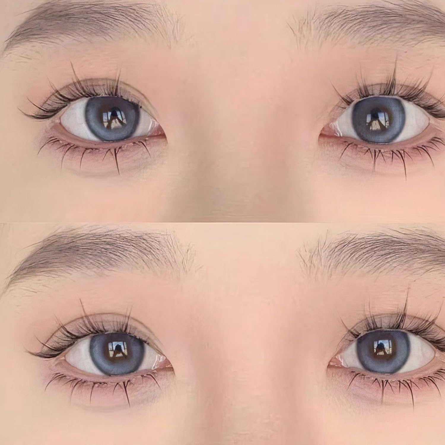 Pokumil False Eyelashes, Lower Eyelashes, Partial Eyelashes, False Eyelashes, Large Capacity, No Glue Required, For Parts, Bunch, Transparent Axis, Small Flames Under Eyelashes, Cosplay Makeup,