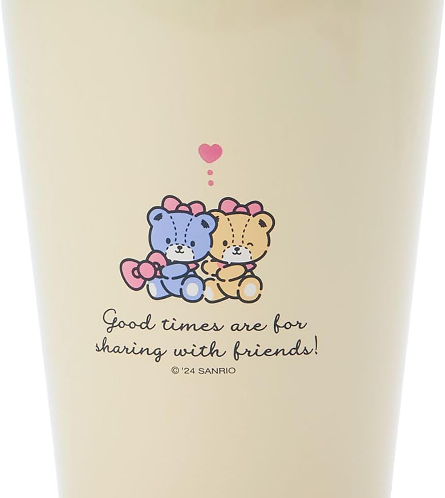 Sanrio 951587 Sanrio Steel Cup Stainless Steel Tumbler with Handle, Hello Kitty, Hello Kitty, 6.3 x 3.3 x 3.3 inches (16 x 8.5 x 8.5 cm), Stainless Steel Tumbler with Handle, Character 951587