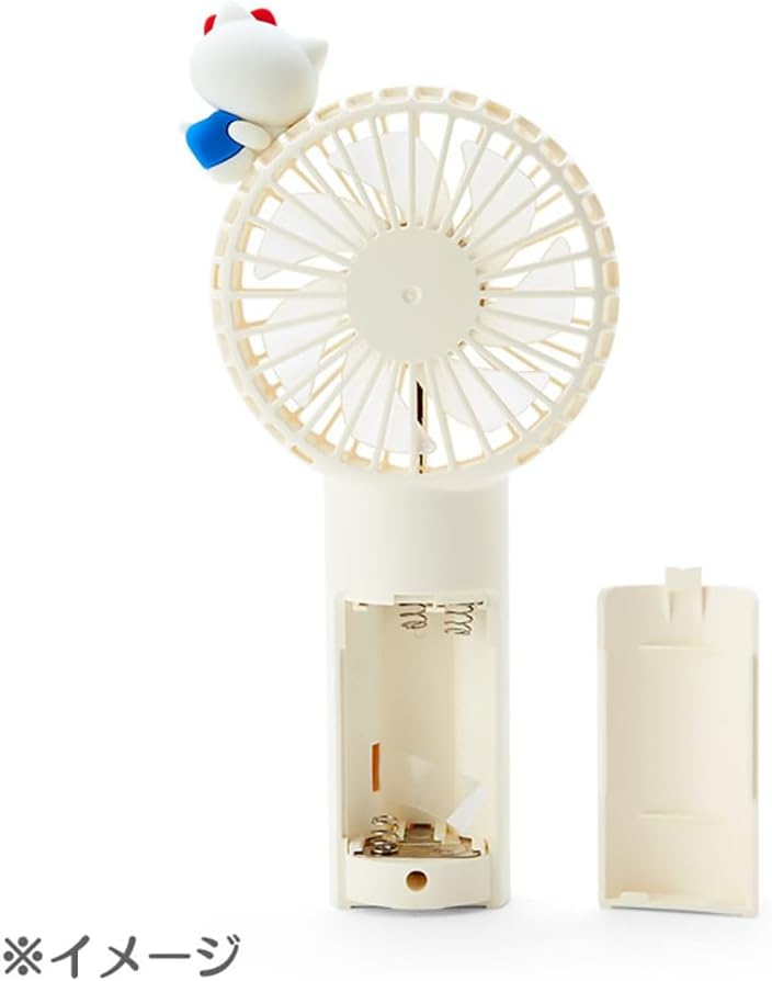Sanrio 212164 Cinnamoroll Character 2-Way Fan, Cinnamon, 7.1 x 3.9 x 1.6 inches (18 x 10 x 4 cm)