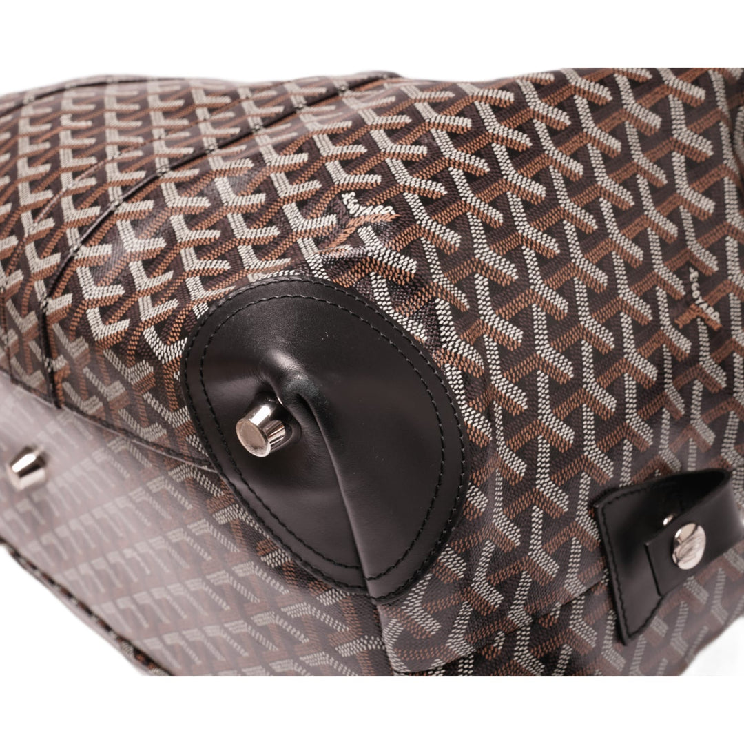 GOYARD 'BLACK' BOWLING 45 DUFFLE BAG