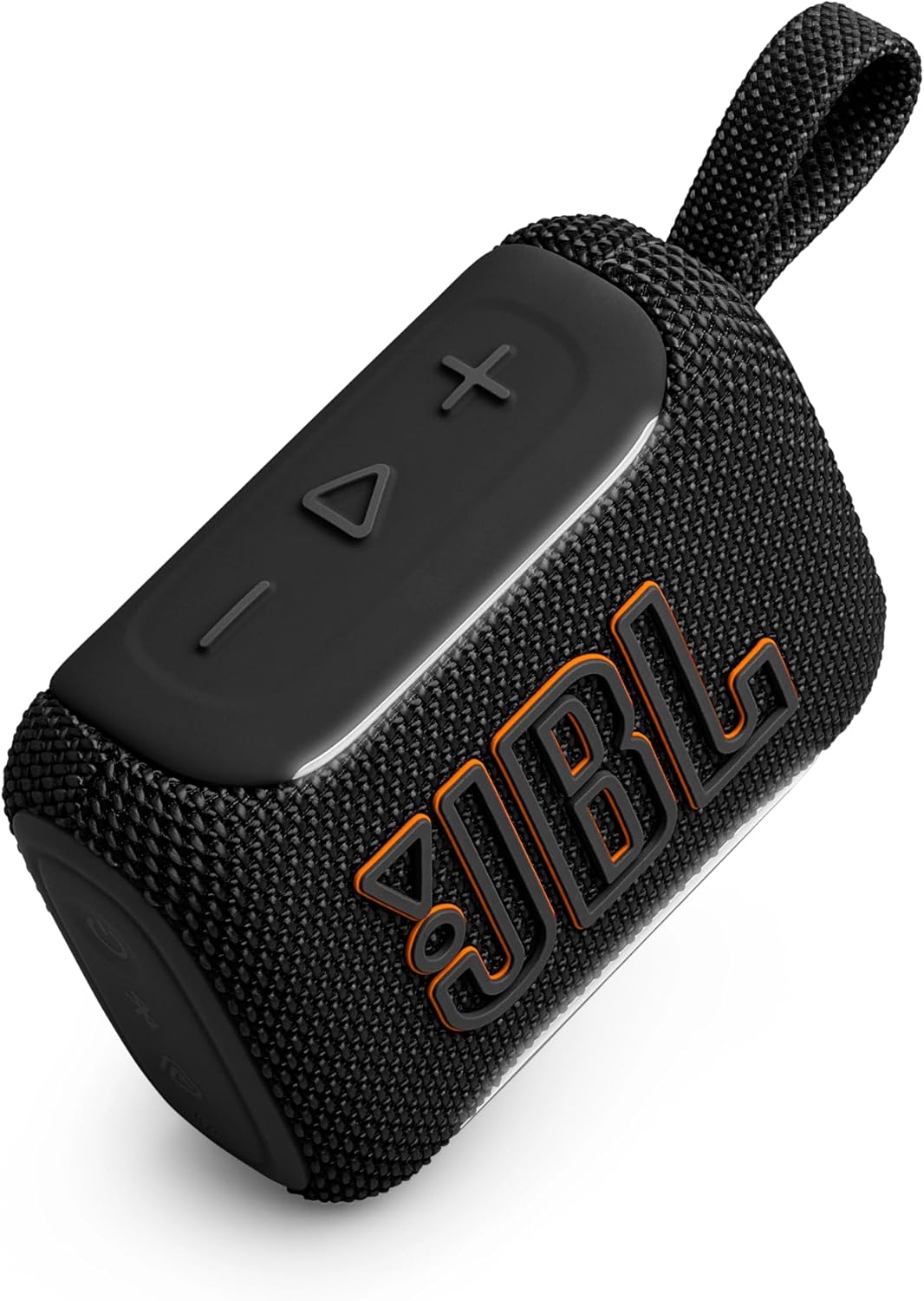 JBL JBLGO5BLKJN GO5 Bluetooth Speaker, USB C Charging, IP68 Dustproof, Waterproof, Lossless Playback, Ambient Edge Light, AirTouch, Stereo Pairing, Small, App Compatible, Auracast Compatible, Passive