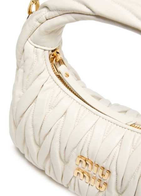MIU MIU Wander quilted nappa leather hobo bag - Image 7