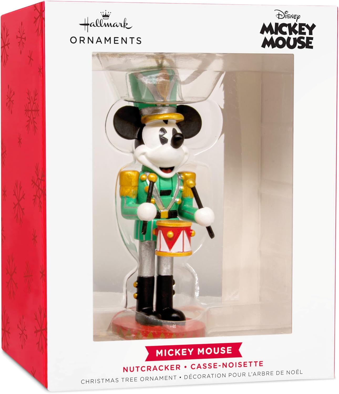 Hallmark Disney - Adorno navideño de cascanueces de Mickey Mouse, regalos para fanáticos de Disney