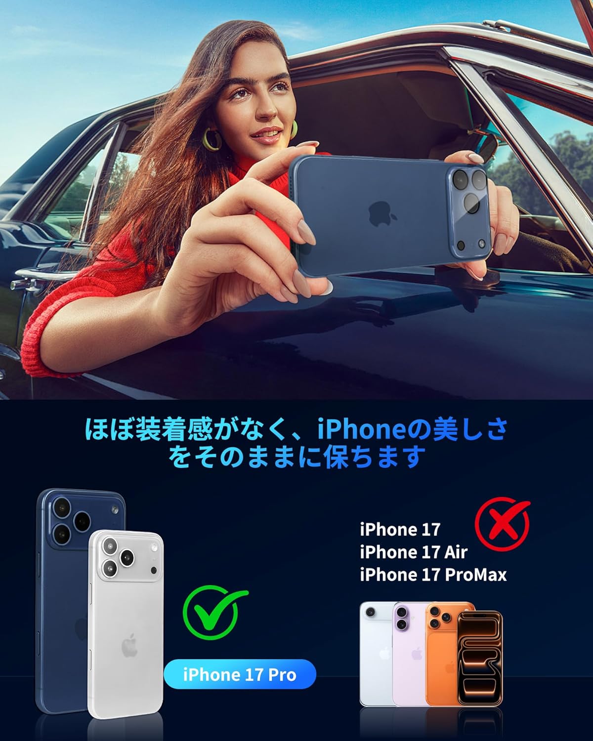 AUNEOS Phone 17 Pro Max Compatible Camera Film Protective Cover (2025 Innovation, Transparent, 2 Pieces), Full Protection, 3-Eye Lens Protection, 10H Hardness, for iPhone 17 Pro Max, Lens Film, High