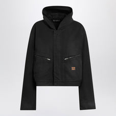 Balenciaga バレンシアガブラックジップアップスウェットシャツループスポーツアイコン - Image 7