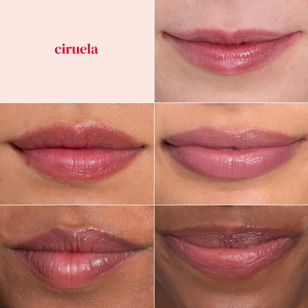 Burt's Bees Brillo de labios hidratante 100% natural, Pruna - 1 tubo