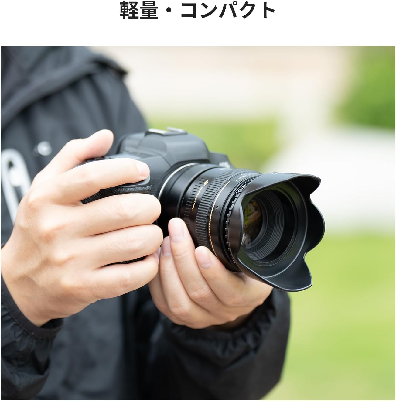 K&F Concept Lens Hood (Mounting Diameter 2.3 inches (58 mm), Screw Screw Type, Compatible with All Cameras, Flower Shape, Protective Lens, Plastic, Replacement Lenses, Camera Accessories, Compatible