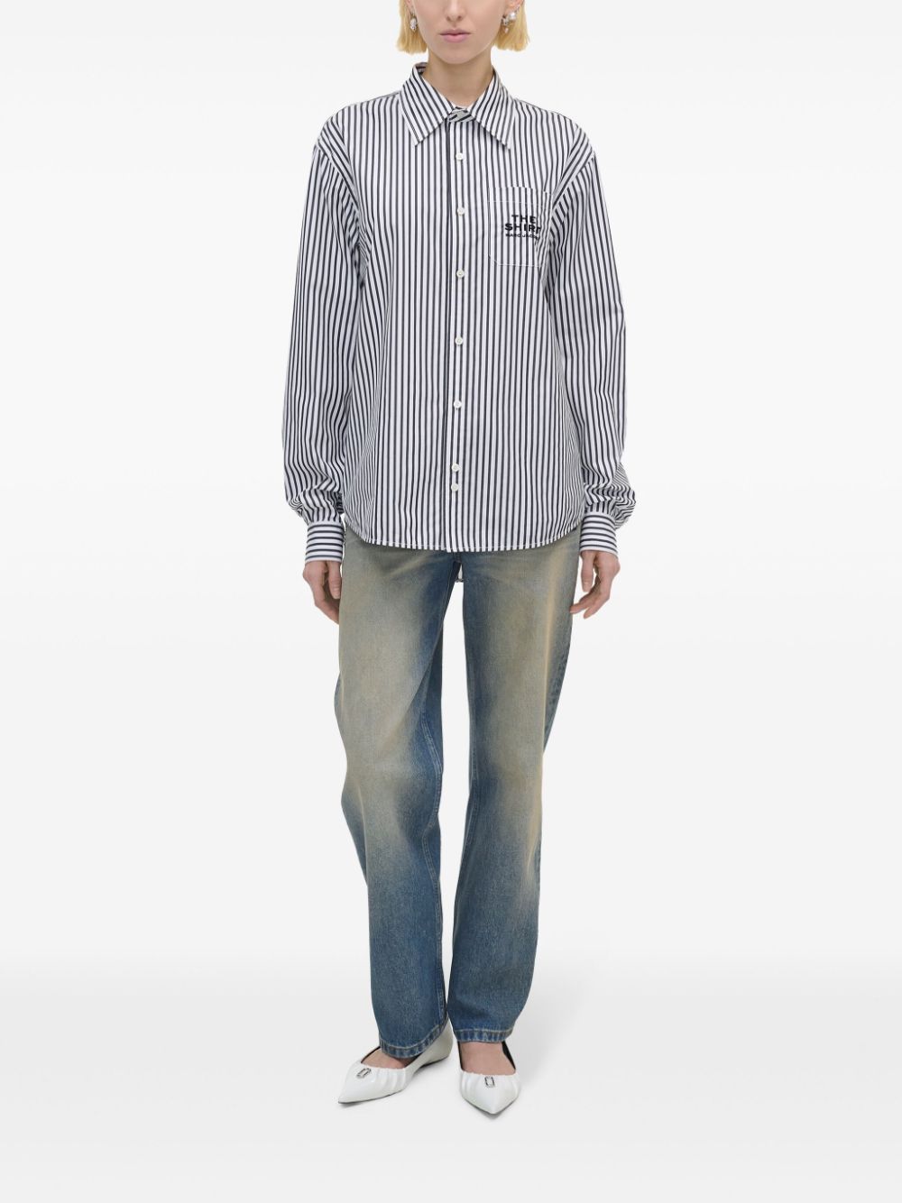 Marc マークジェイコブスストライプコットンシャツ - Image 7