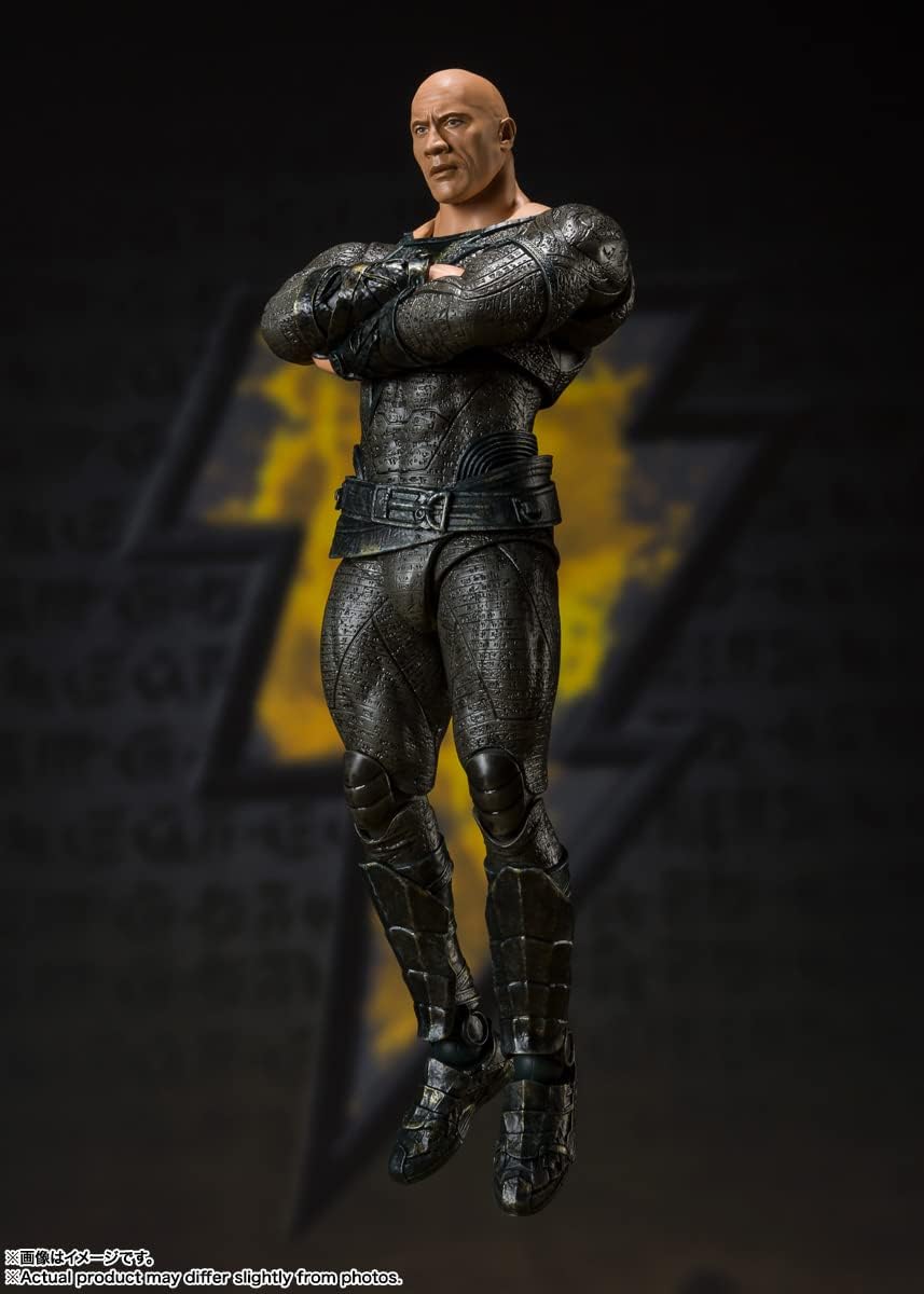 S.H. Figuarts BAS64170 Black Adam, Approx. 6.5 inches (165 mm), PVC, ABS & Fabric, Pre-Painted Action Figure