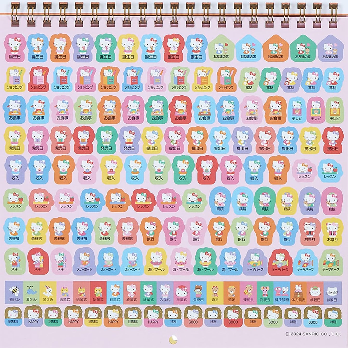Sanrio 452173 2025 Hello Kitty Wall Calendar, M