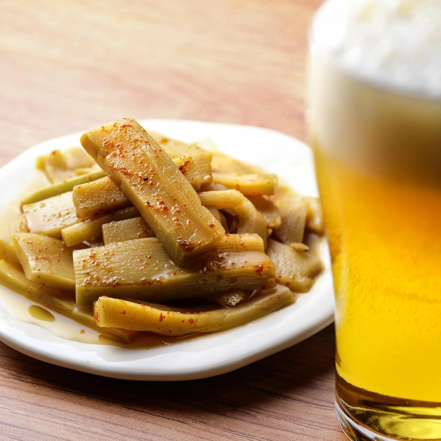 Menma-ya Daimon snack goes well with beer Menma 200g [contains beer yeast, garlic, and ma oil to enhance alcohol] seasoned extra thick meaty fully fermented ingredients no bleach used domestically