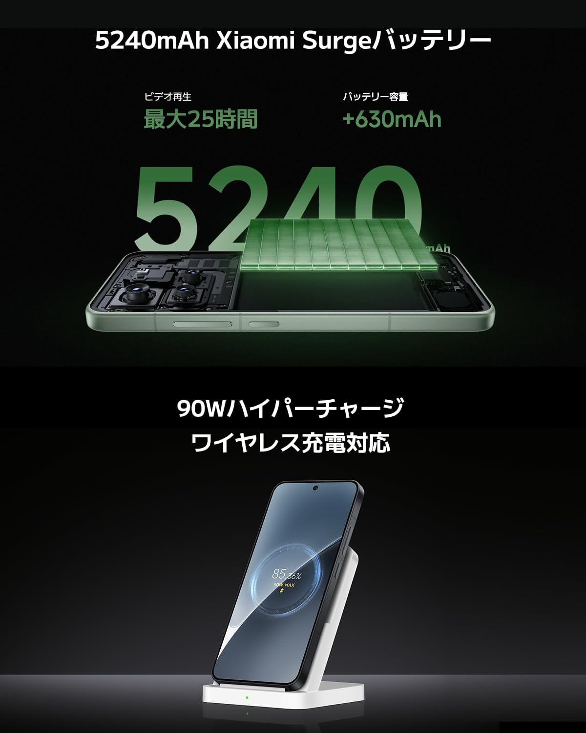 Xiaomi 15 Sim-Free Smartphone, 12GB + 256GB, Leica Summilux Optical Lens, Triple 50 Megapixel Camera, Compact Body, 5410 mAh High Capacity Battery, Black