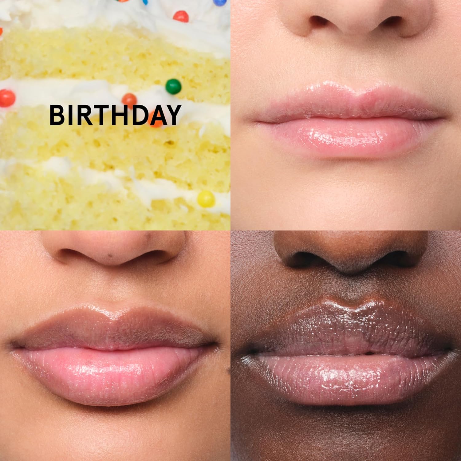 Glossier Balm Dotcom Hydrating Lip Balm - Universal Salve, Up to 12Hr Moisture - Lanolin, Beeswax & Castor Oil for Dry Lips, Cuticles & Skin - Birthday, Clear Soft Shimmer, 15ml
