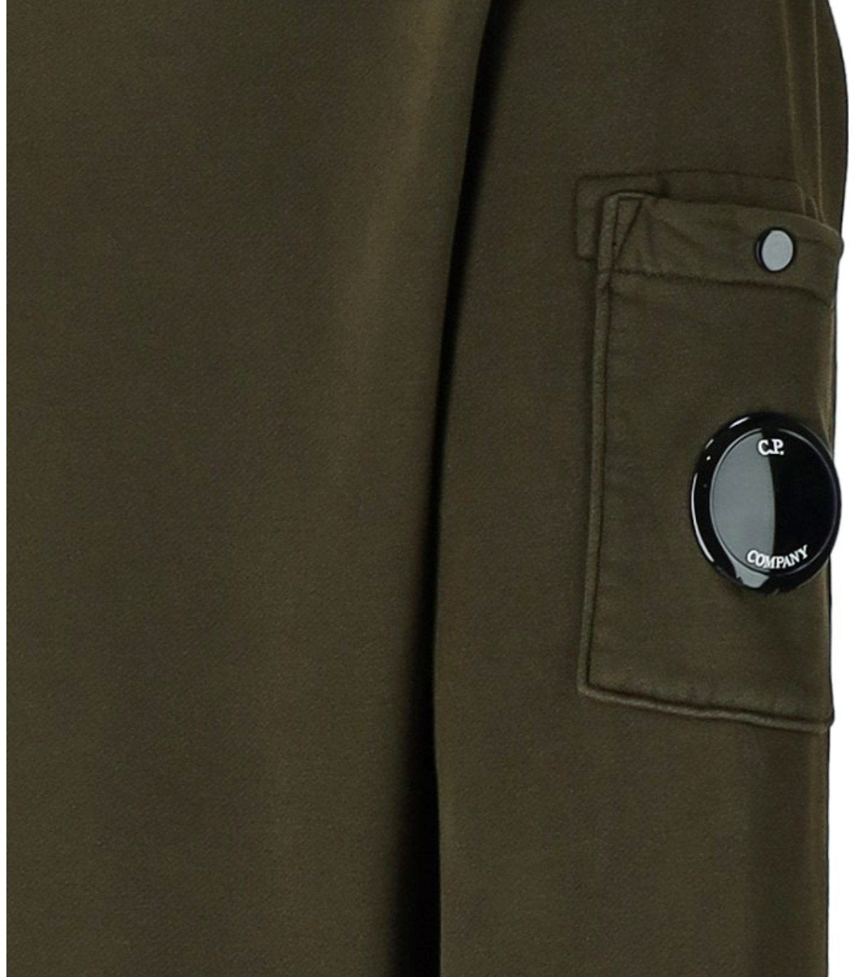 C C.P.会社の斜めのフリースボクシーアイビーグリーンパーカー - Image 7