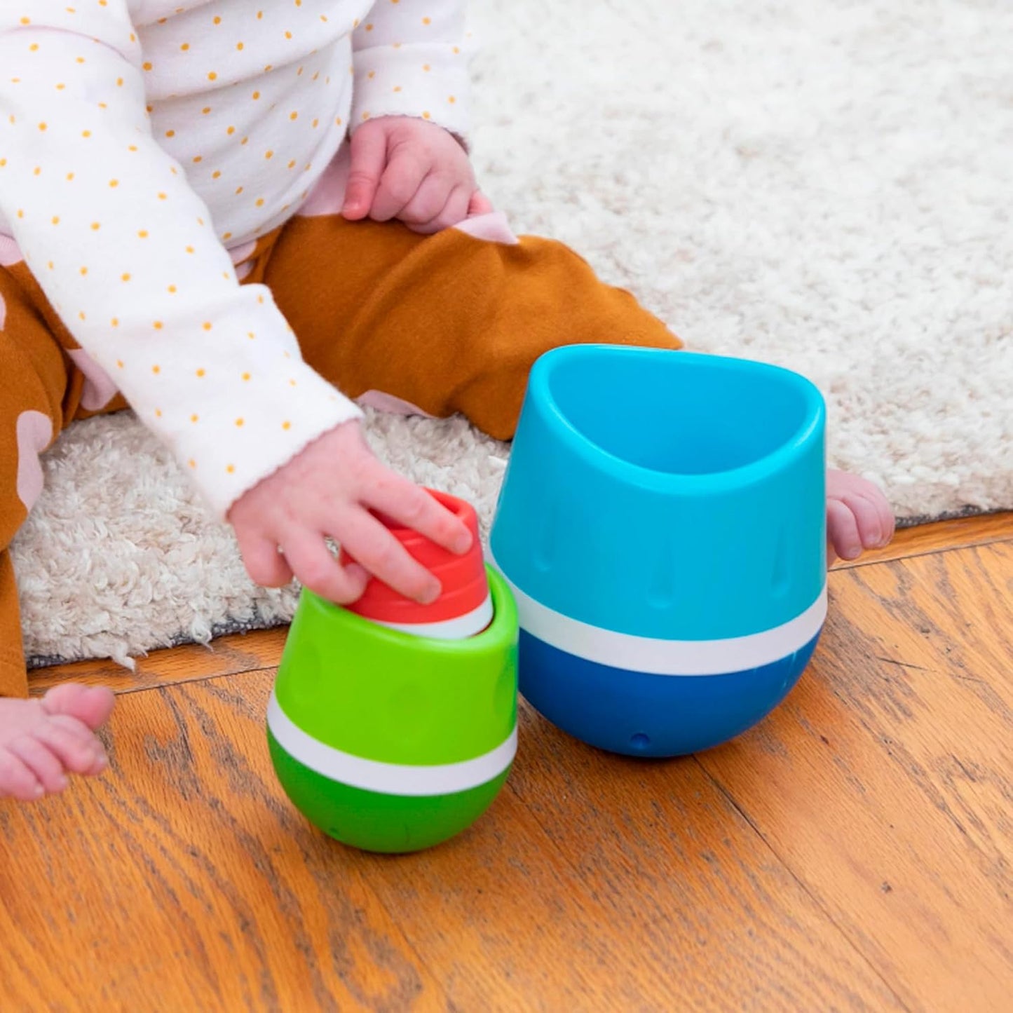 Fat Brain Toys Fat Brain Toys Baby Toy Pop-up Tumbler TumbleRoos FA319-1 Genuine Article