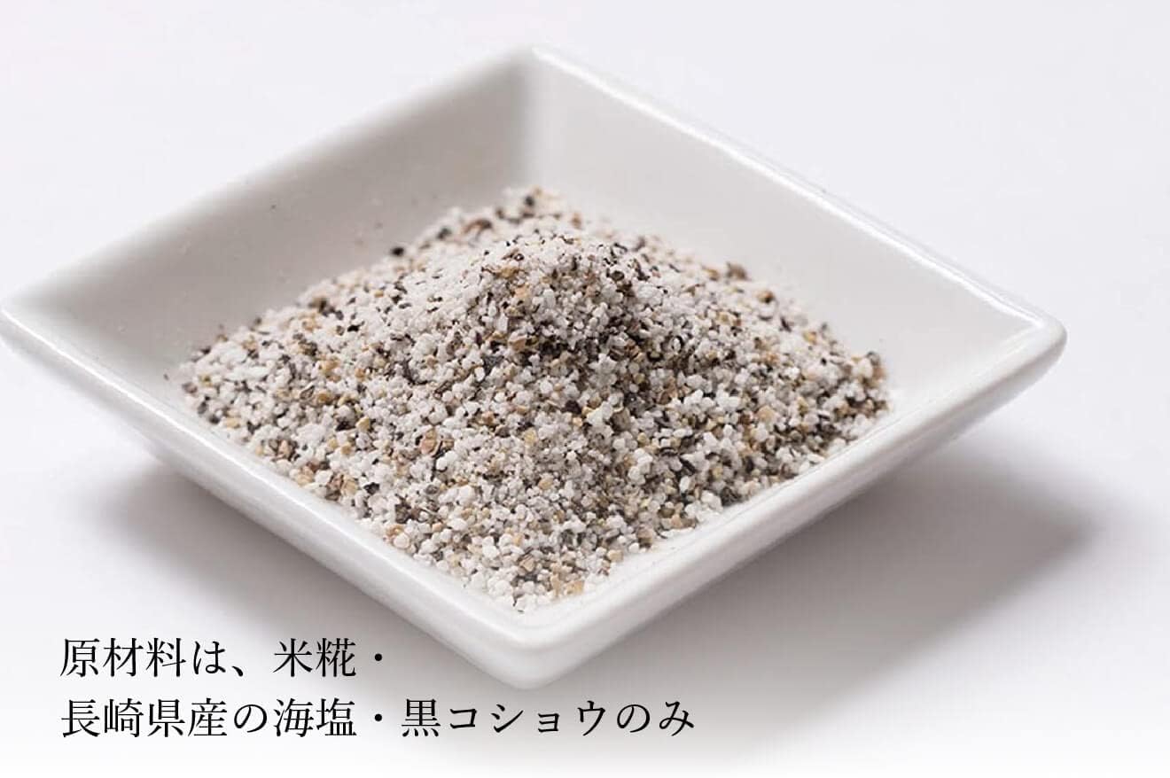Kojiya Honstore Salt and Pepper (Salt, Black Pepper, Malt Malt) Kissuke Koji Power Salt Pepper 1.4 oz (40 g) (No Chemical Flavors)