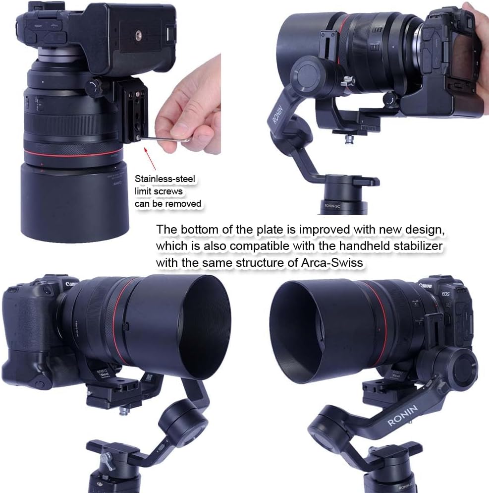 iShoot Camera Lens Ring Tripod Mount, Canon Lens Compatible RF 85mm F1.2L USM & RF 85mm F1.2L USM DS, Lens Support Collar, Lens Bracket Collar, Tripod Socket, Tripod Mount Ring, Support Vertical