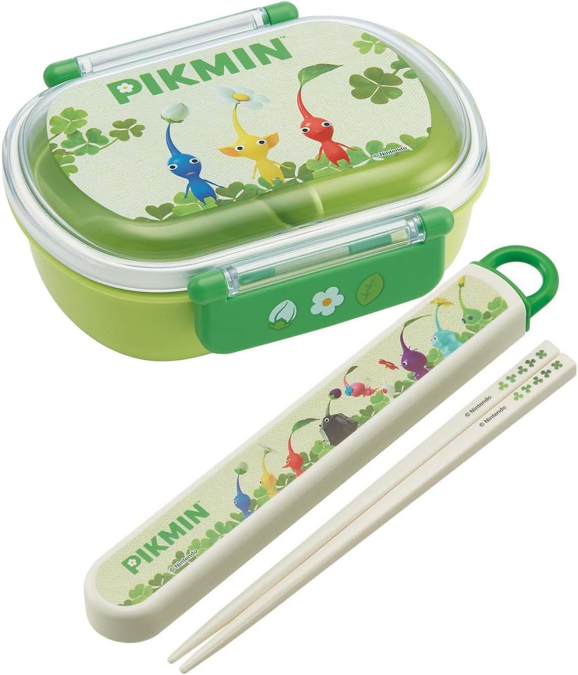Skater QAF2BAAG-A Children's Bento Box, 12.2 fl oz (360 ml), Fluffy Lid, Made in Japan, 1 Tier, Dishwasher Safe, Microwave Safe, Pikmin, Boys and Girls