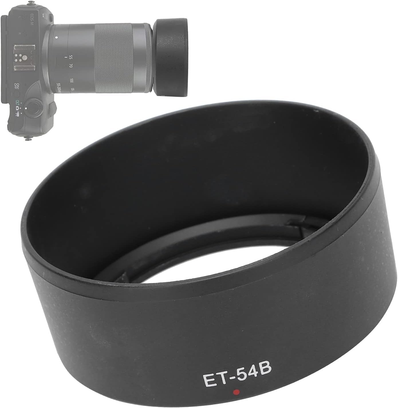 Lens Hood ET‑54B Canon Reversible Protective Lens Hood EF‑M 55‑200mm F / 4.5‑6.3 ISSTM 52mm EOS M3 M10 EF-M