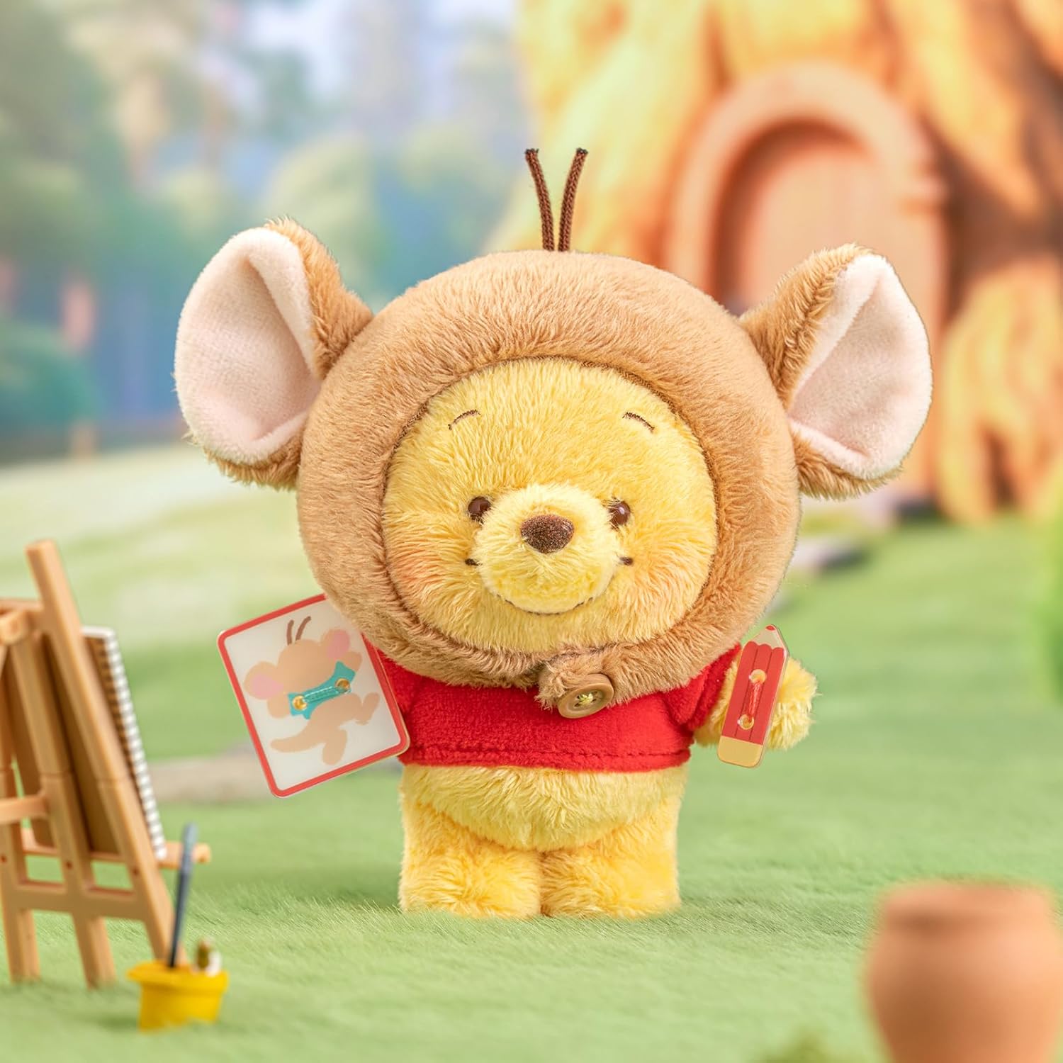 TOP TOY Disney Winnie the Pooh and Roo "Friends" Plush Toy Series [1 Piece] Gacha Gacha Blind Box Figure Plastic Model Premium Toy Soft Vinyl Birthday Present Winnie the Pooh & Roo For Character