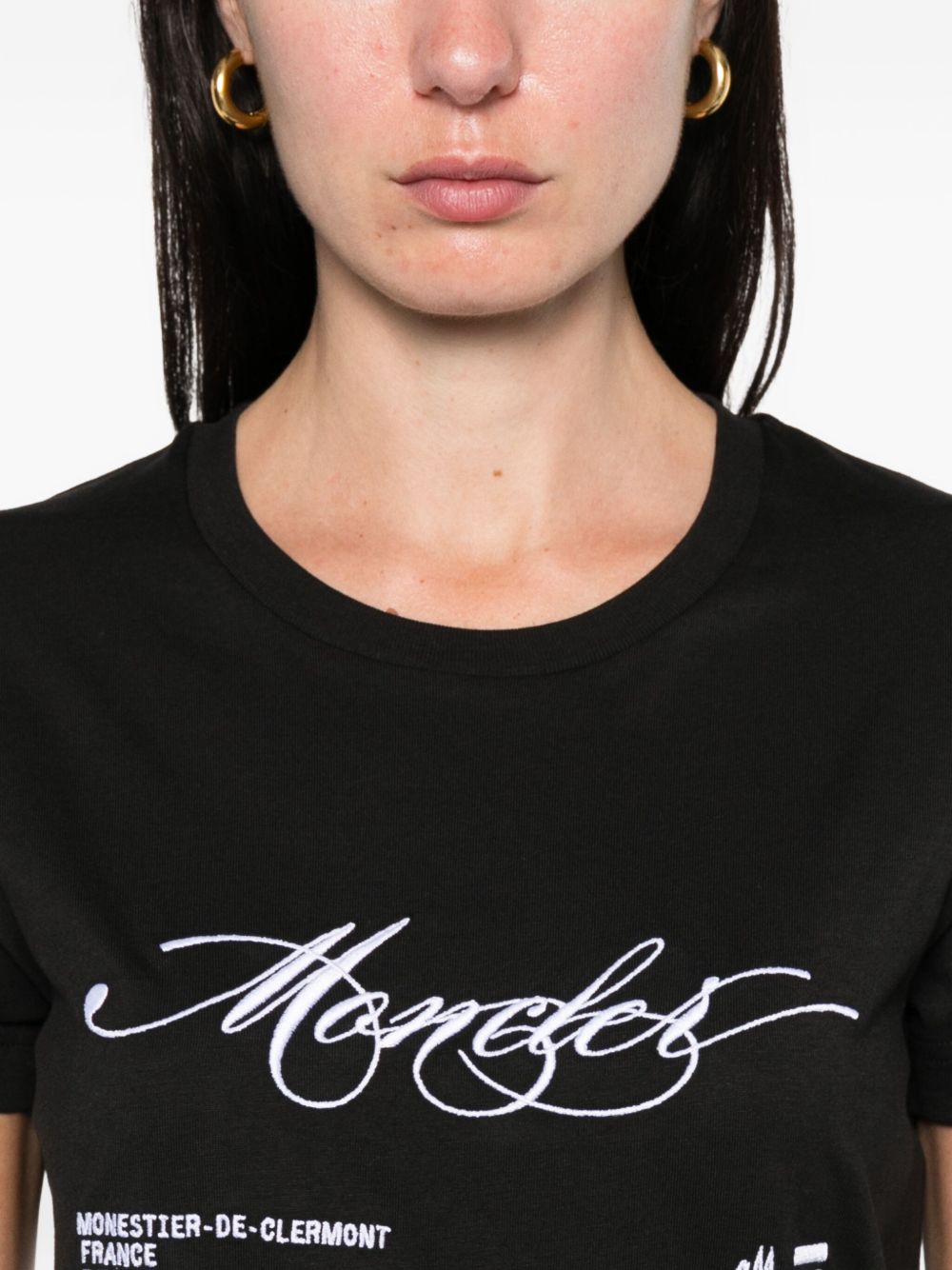 Moncler モンクラーロゴコットンTシャツ - Image 8