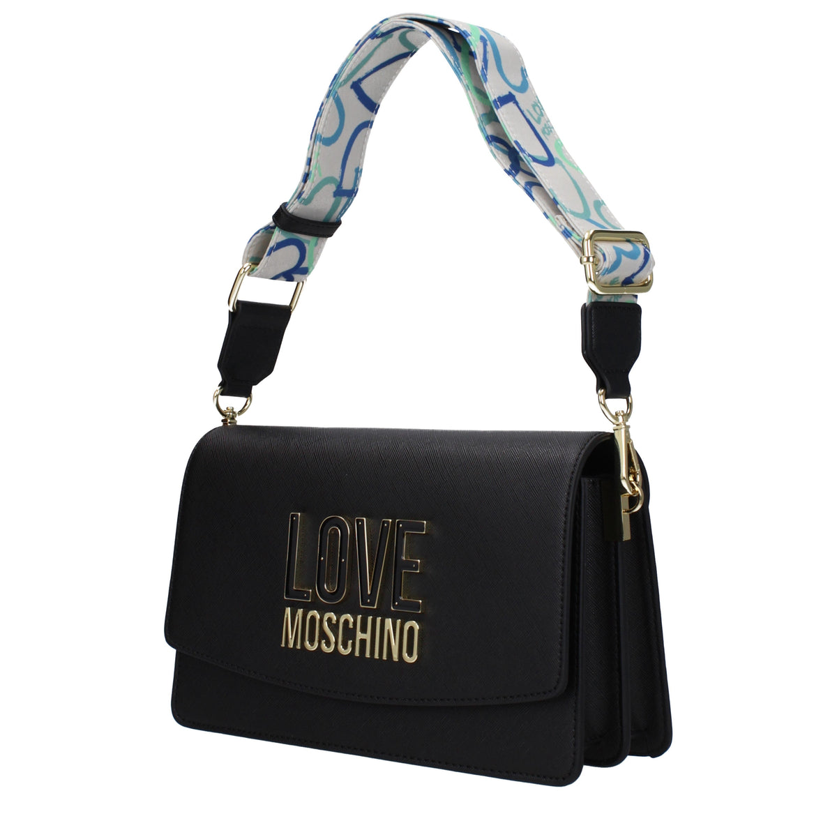 Moschino モスキーノのショルダーバッグが大好きな女性ポリウレタンブラック - Image 8