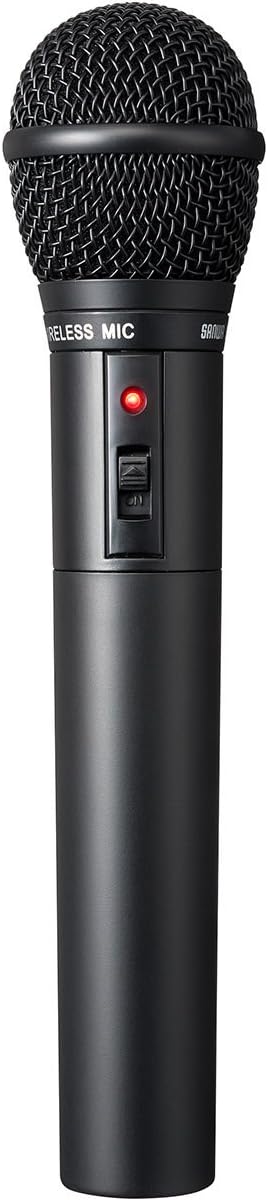 Sanwa Direct 400-SP066 Wireless Microphone, Speaker Set, Amplifier, 40 W, Battery/AC Power Supply, Storage Bag Included