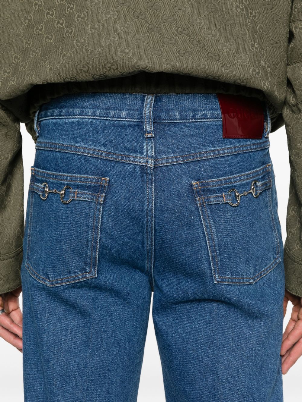 Gucci グッチスリムフィットデニムコットンジーンズ - Image 8