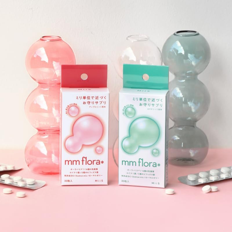 《Trending on TVCM!》【Official】mm flora＊ (Mm Flora) Good Night Mint Flavor Oral Care Tablets - Lactic Acid Bacteria, Lactobacillus Reuteri, Aura Barrier, Oral Flora, Bad Breath Care